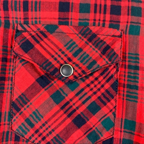 DENIM & Supply by Ralph Lauren I Western  Style I Red Plaid Button Down - Picture 4 of 11